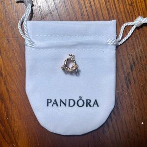 Pandora 2-Tone Silver Charm Disney Cinderella Pumpkin Coach